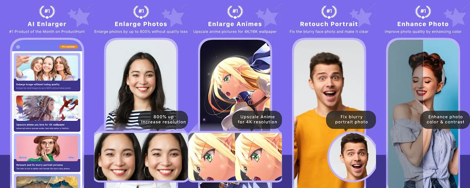 AI Enlarger: for Photo & Anime screenshots