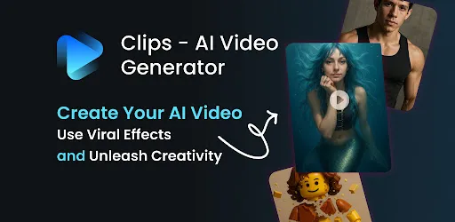 AI Video Generator - Clips AI background