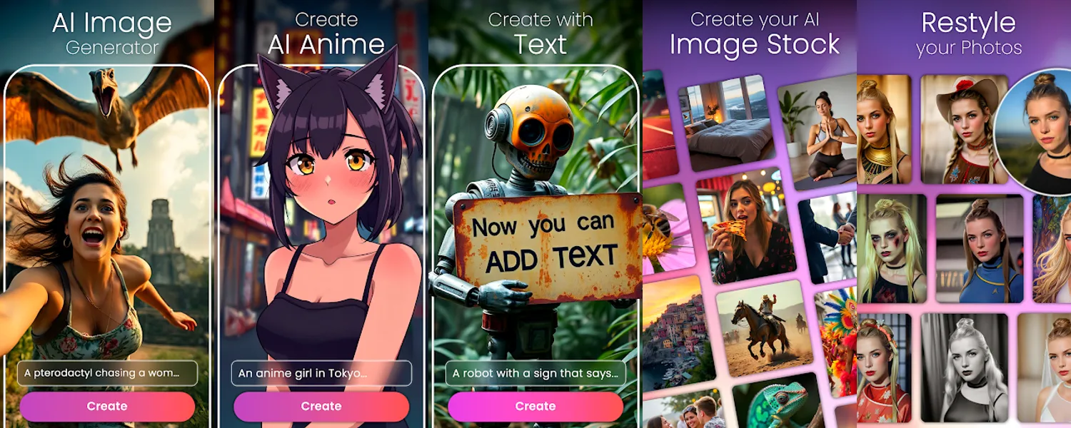 CreArt - AI Image Generator screenshots