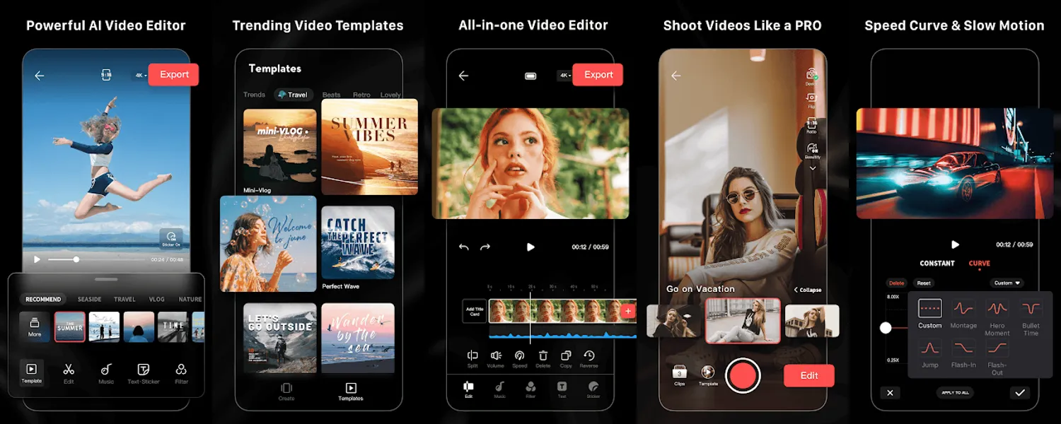 LightCut -AI Auto Video Editor screenshots