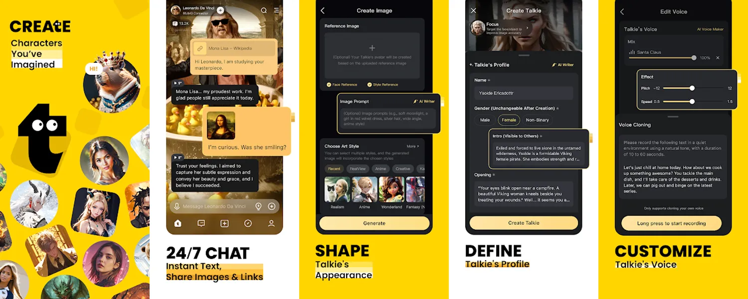 Talkie: Creative AI Community screenshots